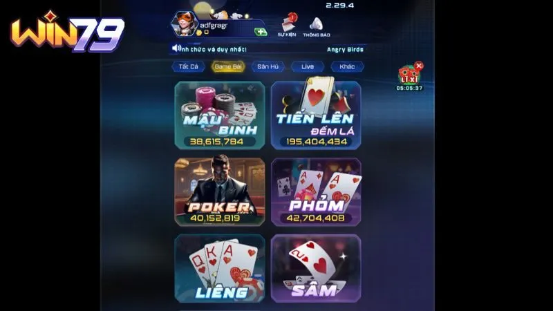 Win79 tái hiện toàn bộ các trò chơi bài lá đổi thưởng hấp dẫn bằng giao diện 3D đẹp mắt